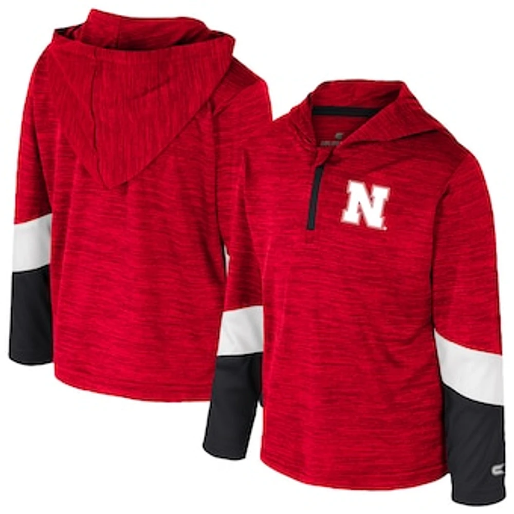 Toddler Colosseum Scarlet Nebraska Huskers Rylos Quarter-Zip Windshirt