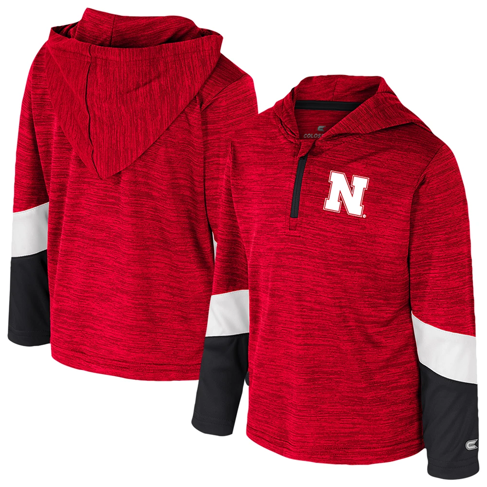 Toddler Colosseum Scarlet Nebraska Huskers Rylos Quarter-Zip Windshirt