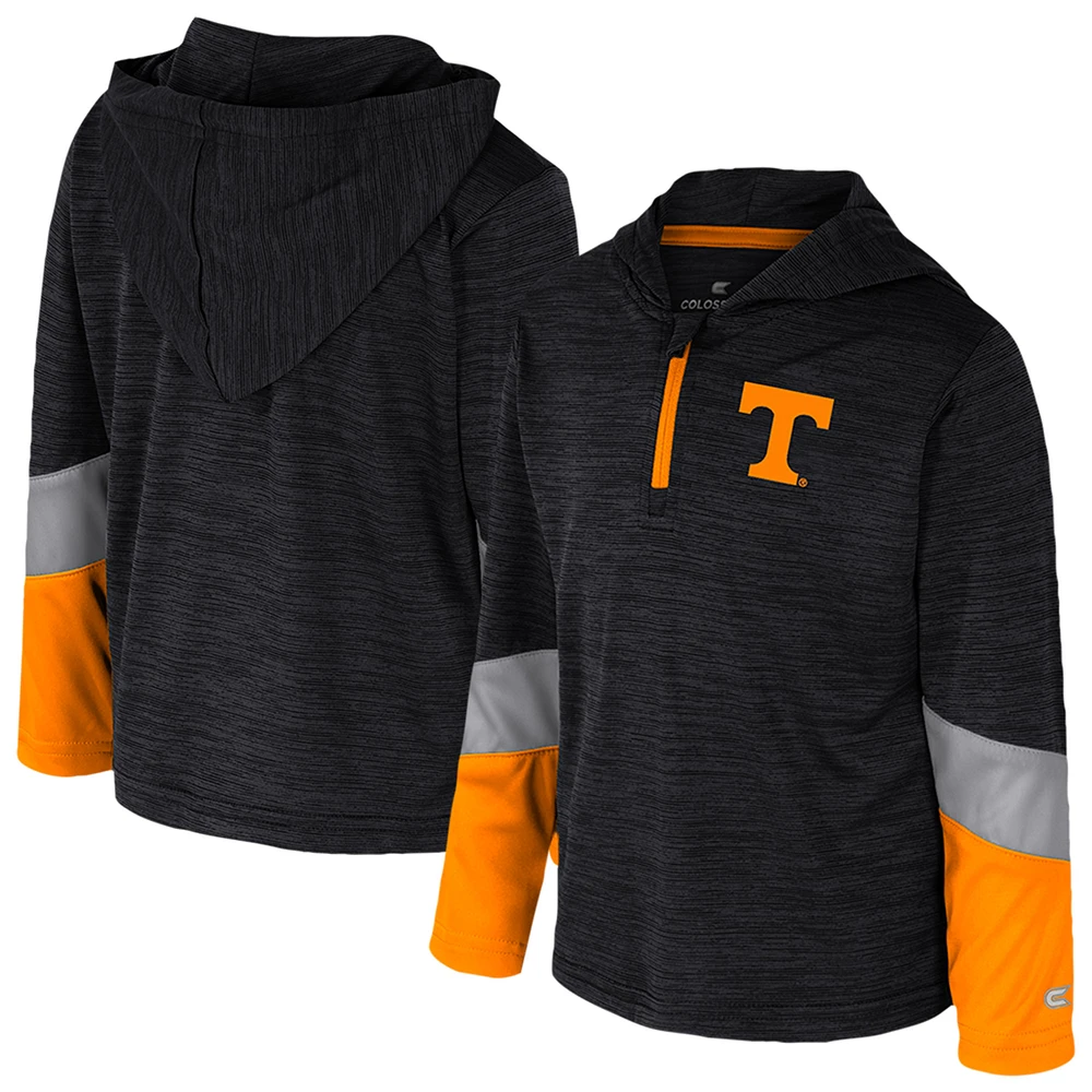 Toddler Colosseum Black Tennessee Volunteers Rylos Quarter-Zip Windshirt