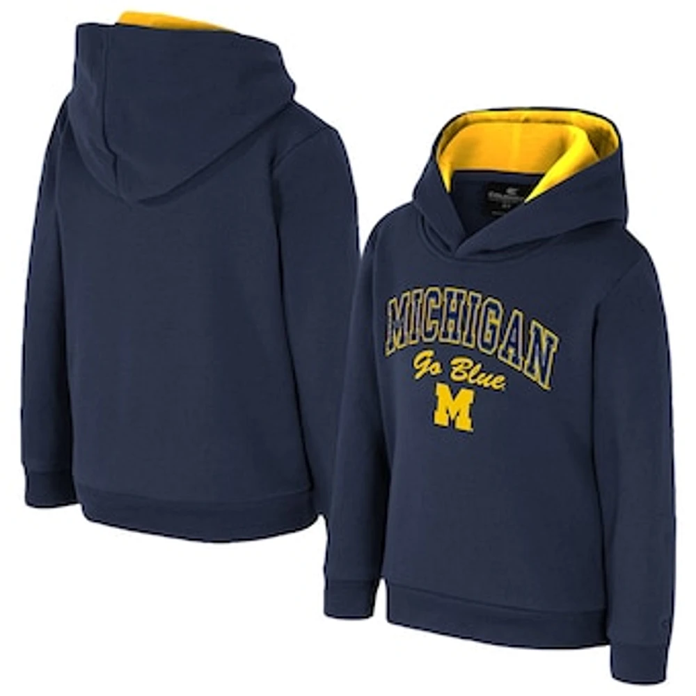 Toddler Colosseum Navy Michigan Wolverines Centauri Pullover Hoodie