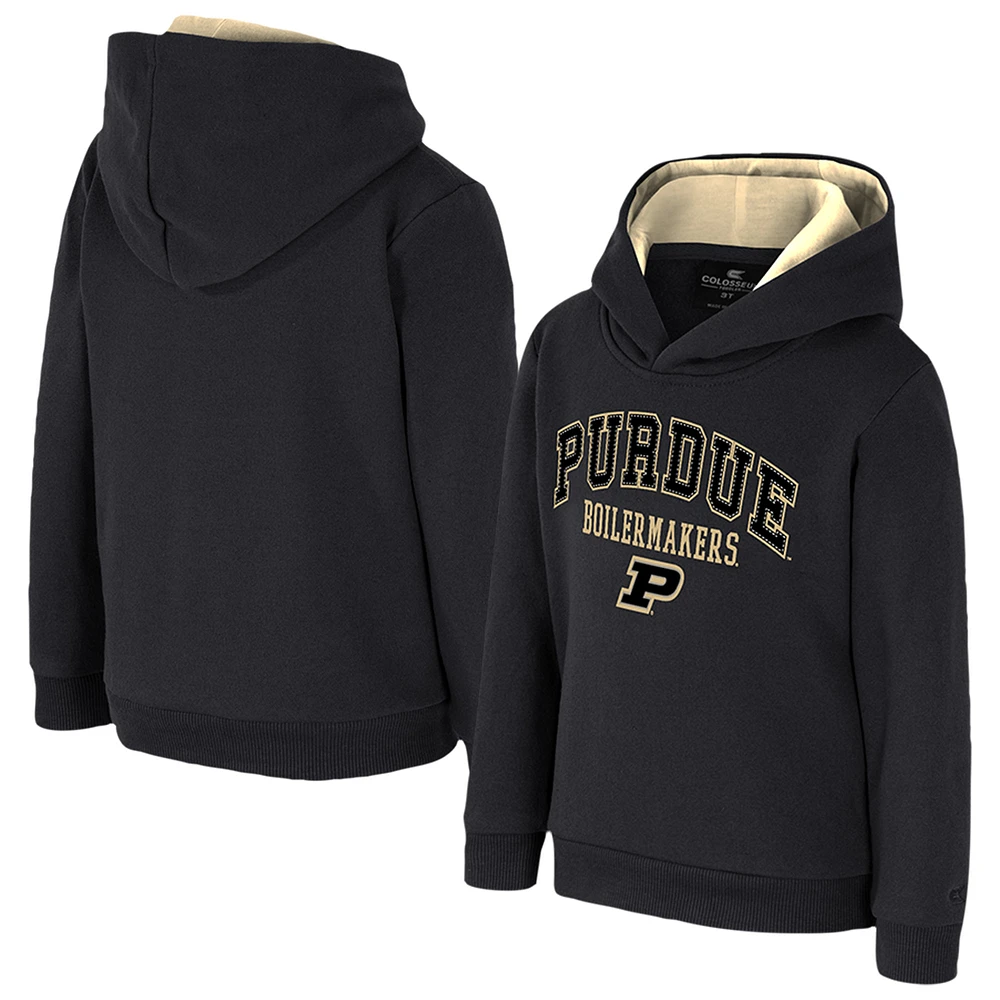 Toddler Colosseum Black Purdue Boilermakers Centauri Pullover Hoodie