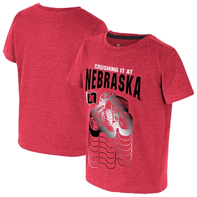 Toddler Colosseum Scarlet Nebraska Huskers Crushing It T-Shirt