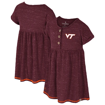 Girls Toddler Colosseum  Maroon Virginia Tech Hokies Fleet Dress