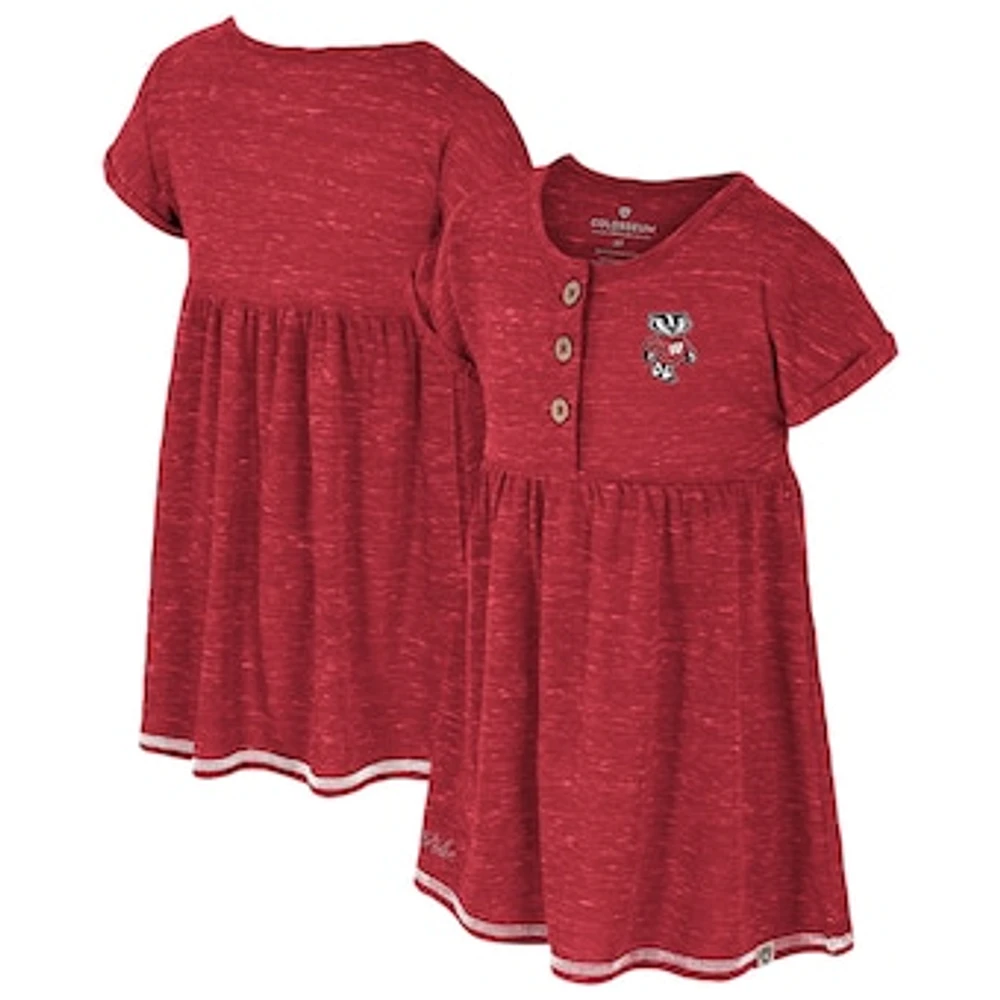 Girls Toddler Colosseum  Red Wisconsin Badgers Fleet Dress