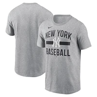 Men's Nike  Heather Gray New York Yankees Arched T-Shirt