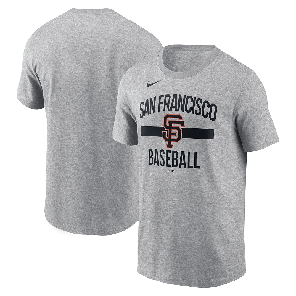 Men's Nike Heather Gray San Francisco Giants Arched T-Shirt