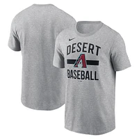 Men's Nike  Heather Gray Arizona Diamondbacks Arched T-Shirt