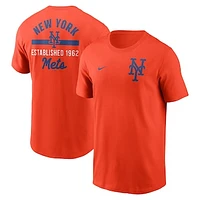 Men's Nike Orange New York Mets 2-Hit T-Shirt