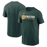Men's Nike  Green Athletics Team Block T-Shirt