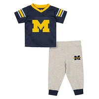 Infant Colosseum Michigan Wolverines Field Time Football Jersey & Pants Set