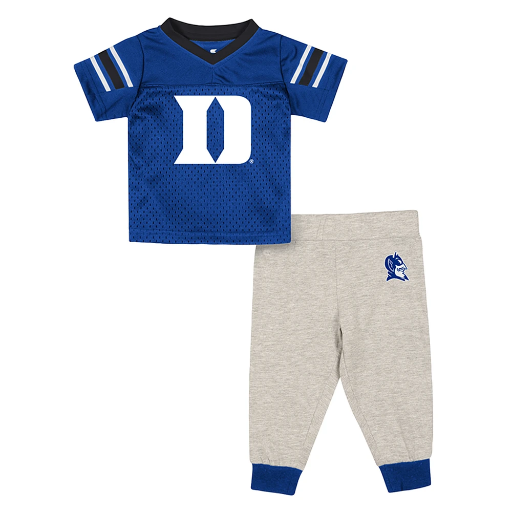 Infant Colosseum Duke Blue Devils Field Time Football Jersey & Pants Set