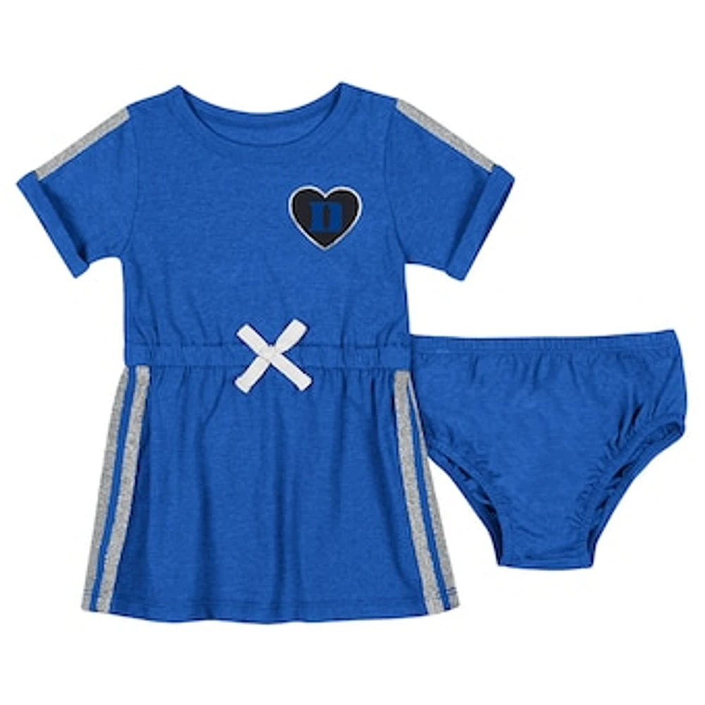 Girls Newborn & Infant Colosseum Royal Duke Blue Devils Xur Dress and Bloomer Set