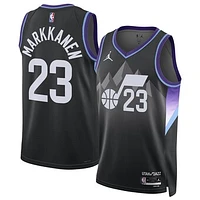 Unisex Jordan Brand Lauri Markkanen Black Utah Jazz 2024/25 Swingman Jersey - Statement Edition