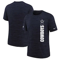 Youth Nike Navy Dallas Cowboys Sideline Velocity Performance T-Shirt