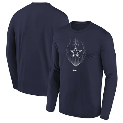 Preschool Nike Navy Dallas Cowboys Legend Icon Long Sleeve T-Shirt