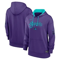 Women's Nike  Purple Arizona Diamondbacks 2025 City Connect Authentic Collection Pullover Hoodie