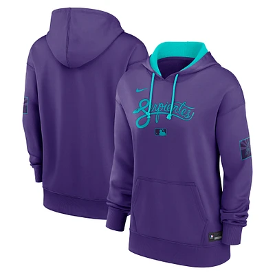 Women's Nike  Purple Arizona Diamondbacks 2025 City Connect Authentic Collection Pullover Hoodie