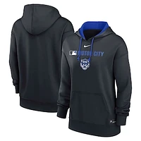 Women's Nike Navy Detroit Tigers Authentic Collection City Connect Performance Pullover Hoodie