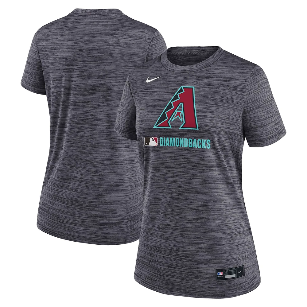 Women's Nike  Black Arizona Diamondbacks Authentic Collection Velocity Performance T-Shirt