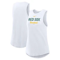 Women's Nike  White Boston Red Sox 2025 City Connect Tricode High Neck Tank Top