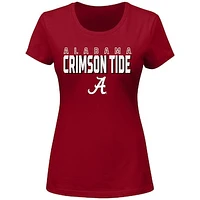 Women's Fanatics Crimson Alabama Tide Plus Lean Scoop Neck T-Shirt