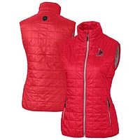 Women's Cutter & Buck Red St. Louis Cardinals Cooperstown Collection Rainier PrimaLoft Eco Insulated Full-Zip Puffer Vest