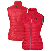 Women's Cutter & Buck Red St. Louis Cardinals Cooperstown Collection Rainier PrimaLoft Eco Insulated Full-Zip Puffer Vest