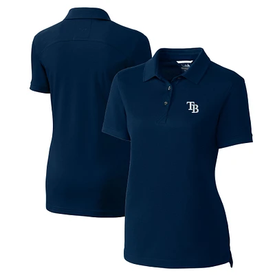 Women's Cutter & Buck Navy Tampa Bay Rays DryTec Advantage Tri-Blend Pique Polo