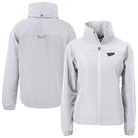 Women's Cutter & Buck Gray Minnesota Twins  Charter Eco Recycled Full-Zip Jacket