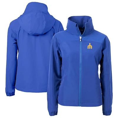Women's Cutter & Buck Royal Seattle Mariners  Charter Eco Recycled Full-Zip Jacket