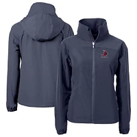 Women's Cutter & Buck Navy St. Louis Cardinals Cooperstown Collection Charter Eco Recycled Full-Zip Jacket