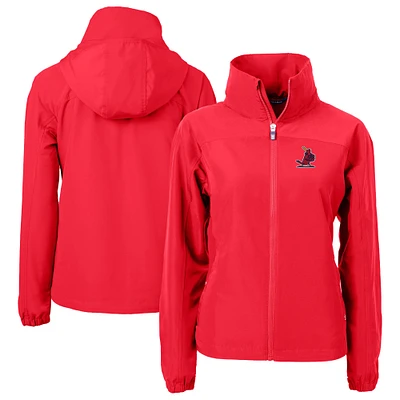 Women's Cutter & Buck St. Louis Cardinals Cooperstown Collection Charter Eco Recycled Full-Zip Jacket