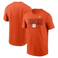 Men's Nike Orange Clemson Tigers Campus Local T-Shirt