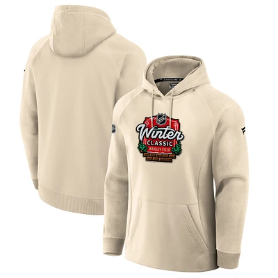 Men's Fanatics Natural 2025 NHL Winter Classic Authentic Pro Fleece Pullover Hoodie