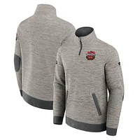 Men's Fanatics Gray 2025 NHL Winter Classic Authentic Pro Quarter-Zip Sweatshirt