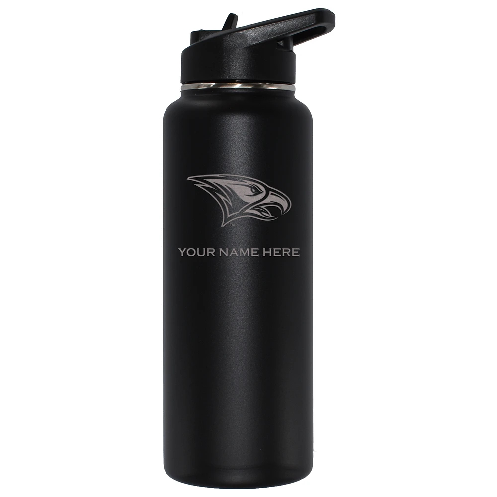 The Memory Company Black North Carolina Central Eagles 34oz. Personalized Team Logo Laser Etch Quencher Bottle