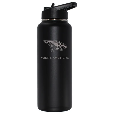 The Memory Company Black North Carolina Central Eagles 34oz. Personalized Team Logo Laser Etch Quencher Bottle