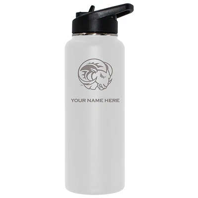 The Memory Company White Winston-Salem State Rams 34oz. Personalized Team Logo Direct Print Quencher Bottle
