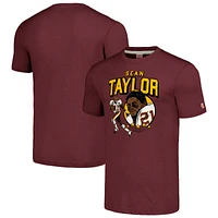 Men's Homage Sean Taylor Burgundy Washington Commanders Caricature Retired Player Tri-Blend T-Shirt