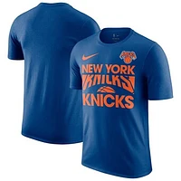 Men's Nike Blue New York Knicks Courtside This Is Our Year T-Shirt