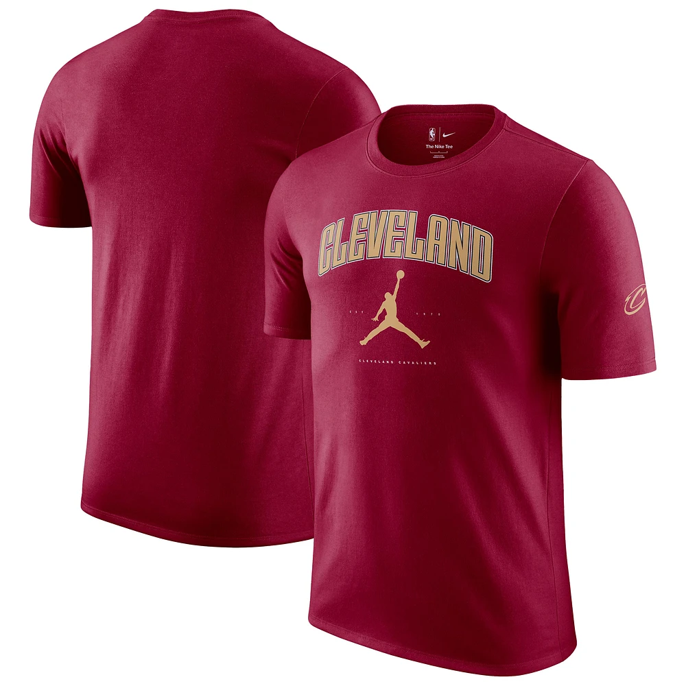 Unisex Jordan Brand Wine Cleveland Cavaliers Essential Cities T-Shirt