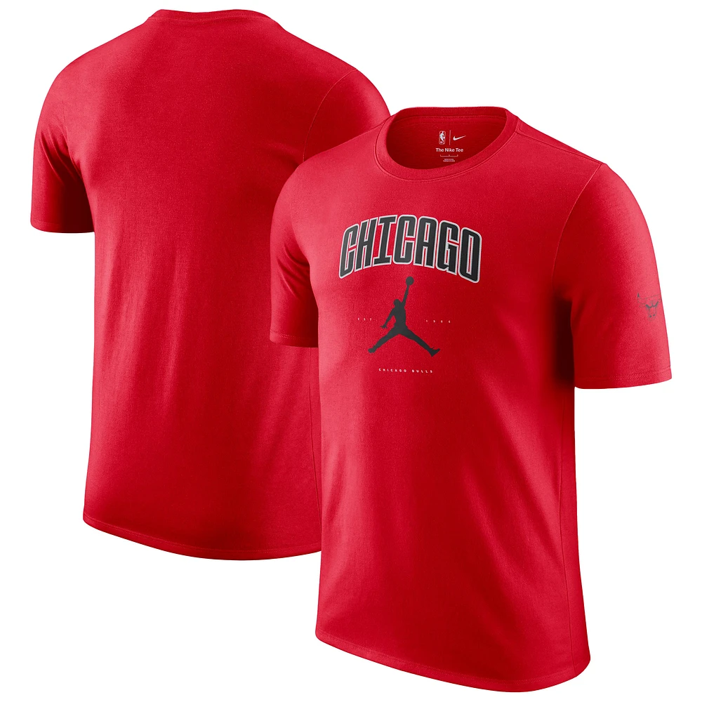 Unisex Jordan Brand Red Chicago Bulls Essential Cities T-Shirt