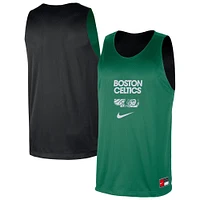 Men's Nike Kelly Green/Black Boston Celtics Courtside Reversible Mesh Practice Jersey