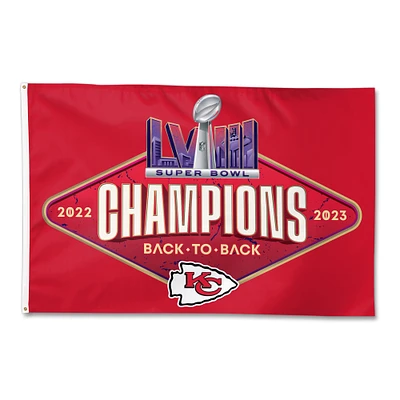 WinCraft Kansas City Chiefs 2024 Red Friday 4' x 6' One-Sided Deluxe Flag