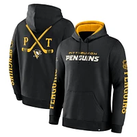 Men's Fanatics Black Pittsburgh Penguins Big City Legacy Fleece Pullover Hoodie