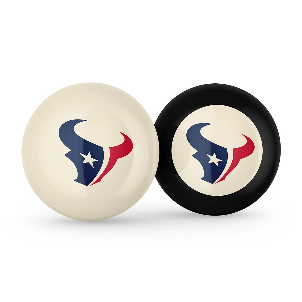 Imperial Houston Texans Logo Cue Ball & 8 Ball Combo Set