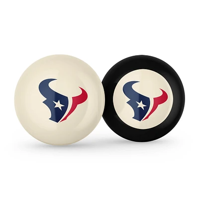 Imperial Houston Texans Logo Cue Ball & 8 Ball Combo Set