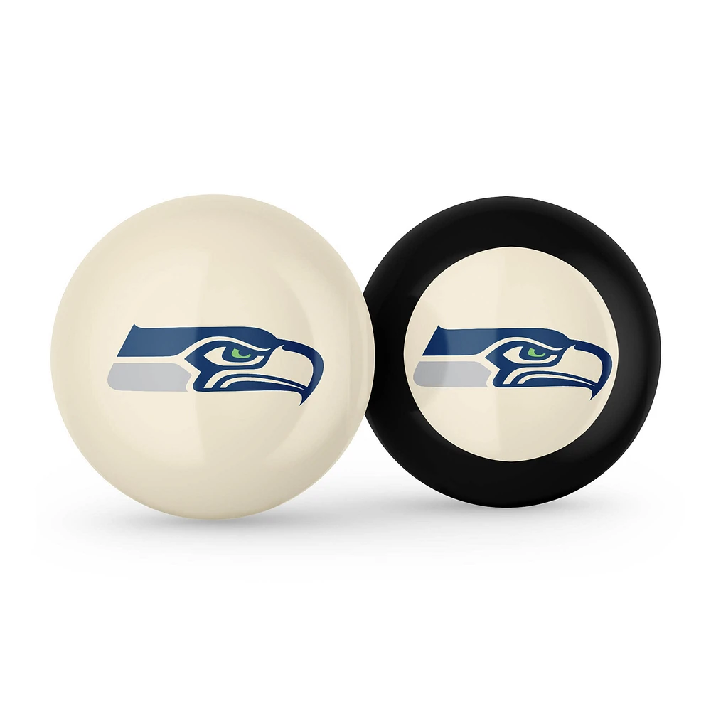 Imperial Seattle Seahawks Logo Cue Ball & 8 Ball Combo Set