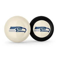Imperial Seattle Seahawks Logo Cue Ball & 8 Ball Combo Set