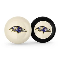 Imperial Baltimore Ravens Logo Cue Ball & 8 Ball Combo Set